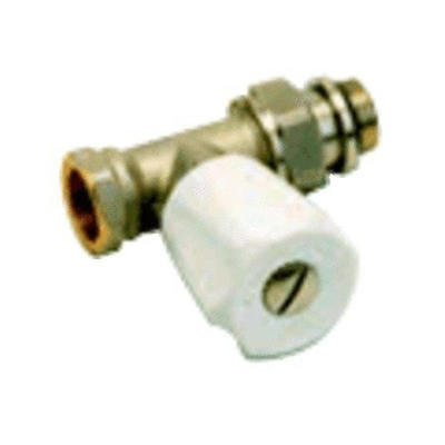 SAR Radiatorafsluiter recht 1/2 zelfdichtend Kvs 1 ,25m3 h 409U