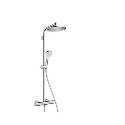 Hansgrohe Crometta S240 Vario Showerpipe douchesysteem thermostaat hoofddouche Crometta S 240 Rain douchearm lengte 350 mm Crometta Vario handdouche doucheslang chroom