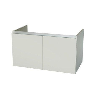 Nemo Start Tempus onderbouwkast 900 x 500 x 495 mm 2 deuren greeploos kleur wit