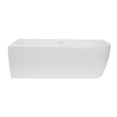 Go by Van Marcke D-Shape Design - halfvrijstaand bad - 180x80x60cm - hoek links - acryl - mat wit