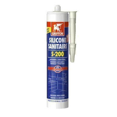 Griffon siliconenkit sanitair S200 koker à 300 ml voor acryl wit