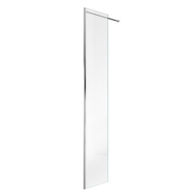 Saniclass Bellini inloopdouche zijwand 30x200cm 8mm excl profiel en stabilisatiestang anti kalk chroom