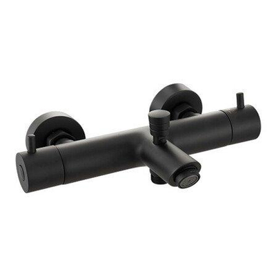 GO by Van Marcke badkraan - 26.3cm - opbouw - thermostatisch - messing zwart mat