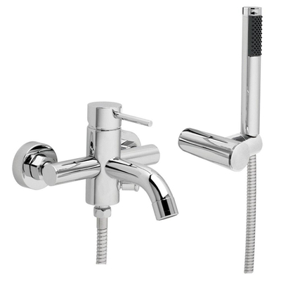 GO by Van Marcke Cocoon eengreepsmengkraan baddouche compleet inclusief handdouche hartafstand 15 cm keramische schijven inclusief rozetten en Skoppelingen