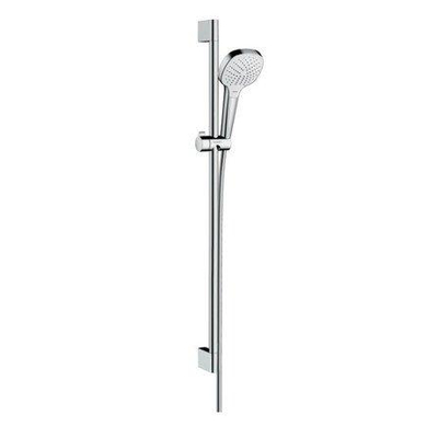 Hansgrohe Croma Select E Vario glijstangset met Croma Select E Vario handdouche EcoSmart 90cm met Isiflex`B doucheslang 160cm wit/chroom