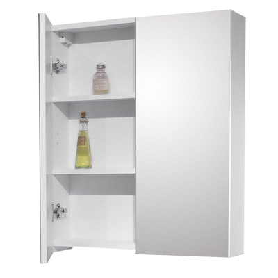 Nemo Go Roxsie Spiegelkast 600x155x730 wit met 2 deuren enkelzijdig spiegelend - OUTLET