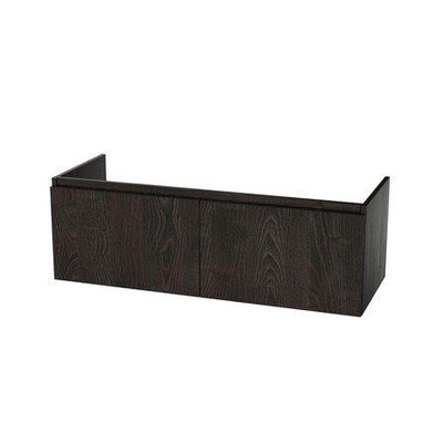 Nemo Start - Stella - onderbouwkast - 120x49.5x40cm - 2 deuren - greeploos - kleur: Thermo Oak Black