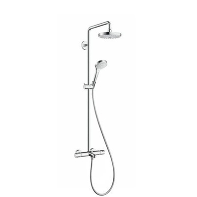 Hansgrohe Croma select s 180 2jet showerpipe voor bad chroom wit