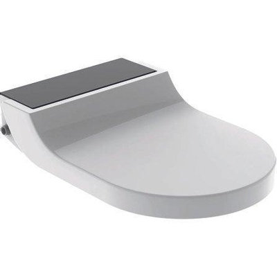 Geberit Aquaclean tuma Zitting - onderdouche - zwart glas decor - wit