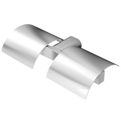 Geesa Wynk Toiletrolhouder met klep dubbel Chroom