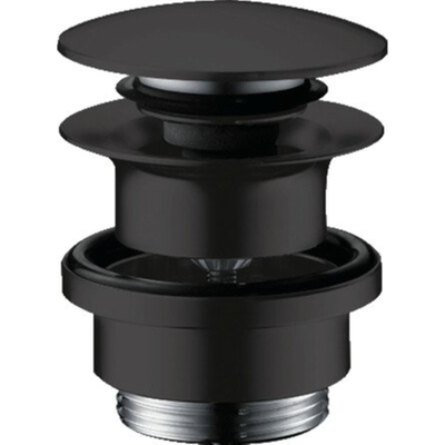 Hansgrohe afvoerplug 1 1/4" klikwaste voor wastafel- en bidetmengkranen zwart mat