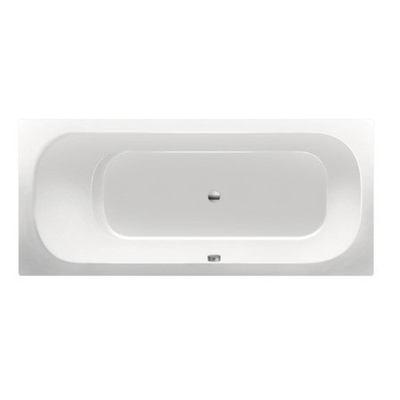 Xenz Aruba ligbad - 180x80cm - met overloop - zonder afvoer - Acryl Wit