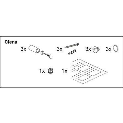 Nemo Spring bevestigingsset voor Nemo Spring Ofena
