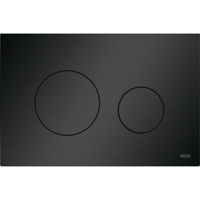 Tece Teceloop - WC-bedieningsplaat - kunststof - duospoeltechniek - mat zwart