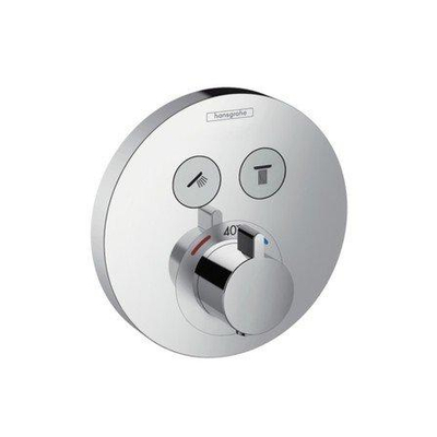 Hansgrohe ShowerSelect S afbouwdeel voor inbouwkraan thermostatisch met omstel voor 2 douchefuncties chroom