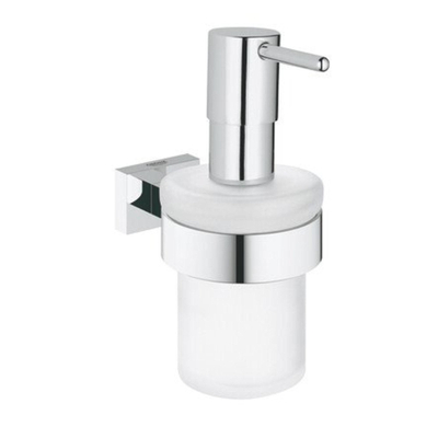 GROHE Essentials Cube Zeepdispenser - 160ml - met houder - wandmontage - chroom