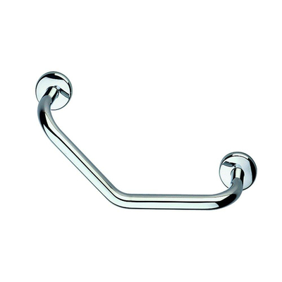 Nemo Spring Sano handgreep linksrechts hoekig wandmontage 431 x 221 x 98 mm messing verchroomd