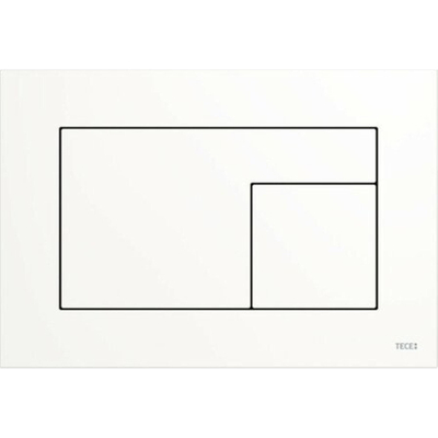 Tece TECEvelvet WCbedieningsplaat duospoeltechniek kleur Bianco Kos wit