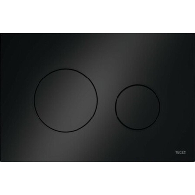 Tece TECEloop WCbedieningsplaat kunststof duospoeltechniek zwart