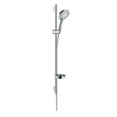 Hansgrohe Raindance Select S Unica`s Puro Glijstangset - 3jet - PowderRain handdouche 90cm - Isiflex doucheslang 160cm - zeepschaal - chroom