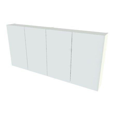 Nemo Spring Nebulo Luxe spiegelkast B1400 x H650 x D163 mm 4 dubbelzijdige spiegeldeuren glazen leggers met stopcontact zonder schakelaar kleur Minnesota Oak Chocolat