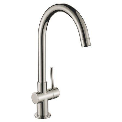 GO by Van Marcke Cocoon inox eengreepsmengkraan keuken mobiele bek keramische schijven inclusief flexibele slangen en bevestigingsset