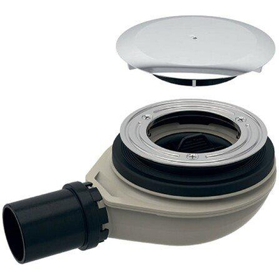Geberit Setaplano douchebakafvoer 40mm met deksel waterslot 30 mm chroom OUTLETSTORE