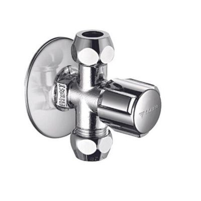 Schell Comfort hoekstopkraan 1/2 met 2 aansluitingen 3/8 chroom