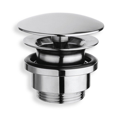 Go by Van Marcke wastafelplug nietafsluitbaar Free Flow 54 verchroomde messing hoogte 555 mm met schroef