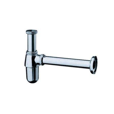 Hansgrohe bekersifon 5/4 met muurbuis met rozet chroom