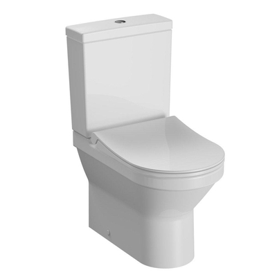 Nemo Spring Purcompact toiletset - 60x80x38cm - met reservoir - softclose & quickrelease zitting - staand - porselein wit