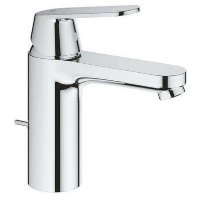Grohe Eurosmart Cosmopolitan Wastafelmengkraan - ééngatsmontage - metalen greep - keramische schijven - mousseur - automatische lediging - chroom