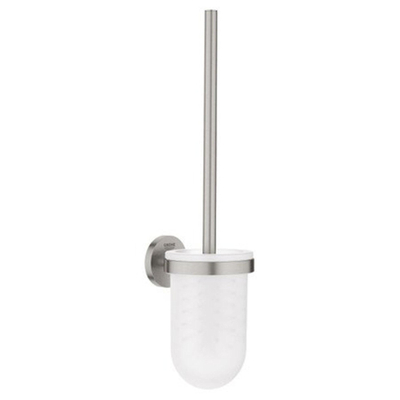 GROHE Essentials Toiletborstelhouder - wandmontage - rond - open - supersteel