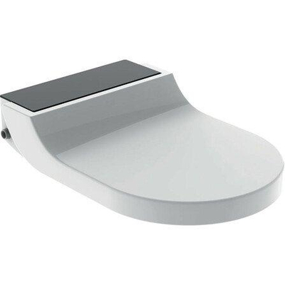 Geberit Aquaclean tuma Zitting - onderdouche - zwart glas decor - wit