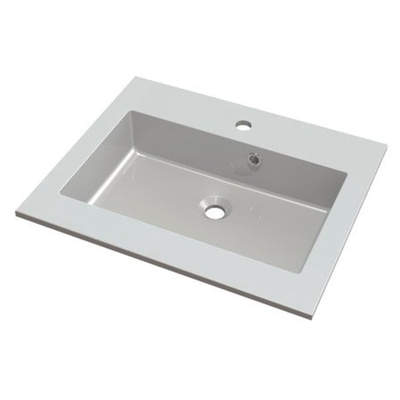 Nemo Spring Don meubelwastafel kunstmarmer 600x500x15mm wit