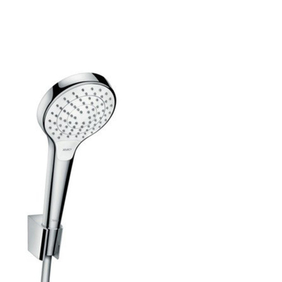 Hansgrohe Croma Select S PorterS badset met Croma Select S Vario handdouche met wandhouder met Isiflex`B doucheslang 160cm wit/chroom
