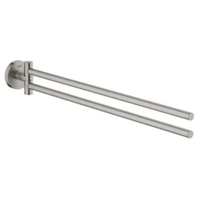 GROHE Essentials 2-lids handdoekhouder draaibaar 45cm supersteel OUTLETSTORE