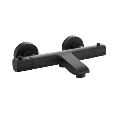 GO by Van Marcke badkraan - 26.6cm - opbouw - thermostatisch - messing zwart mat