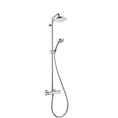 Hansgrohe Croma 220 Showerpipe met thermostaatkraan Ecosmart chroom