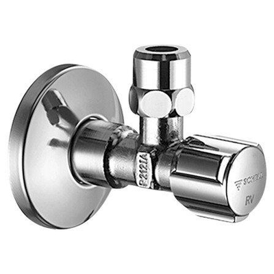 Schell Comfort hoekstopkraan 1/2 inch Chroom glans