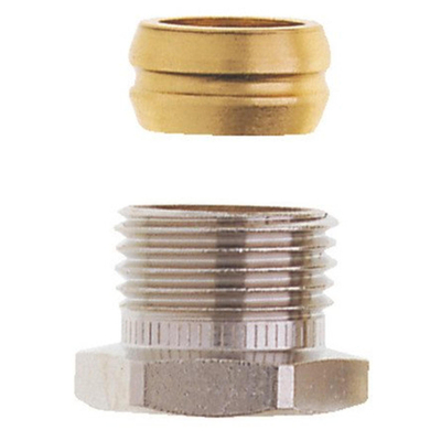 Heimeier knelset 1/2"bu. x 15 mm vernikkeld