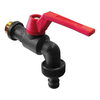 Go by Van Marcke tuinkraan lange hendel rood type Gardena 1/2M 16bar PP zwart