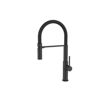 GO by Van Marcke Fusion black eengreepsmengkraan keuken mobiele rubber bek mat zwart