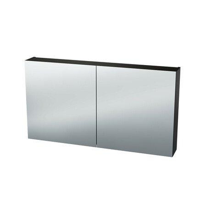 Nemo Spring Nebulo luxe spiegelkast - 100x65x17.8cm - 2 dubbelzijdige spiegeldeuren - glazen leggers - met stopcontact - zonder schakelaar - kleur: U899 ST9 Cosmos Grey