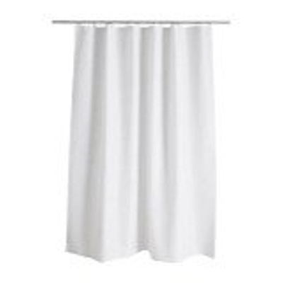 Nemo Douchegordijn PEVA zachte kunststof 03 mm dik 2700 x 1800 mm wit ondoorzichtig 18 ringgaten zonder ringen zonder stang