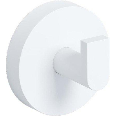 Clou Flat handdoekhaak 4.8x4.8cm 2 stuks Wit mat