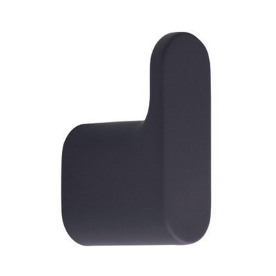 Nemo Stock Scura haak enkel wandmontage 60 x 20 x 40 mm messing zwart soft touch