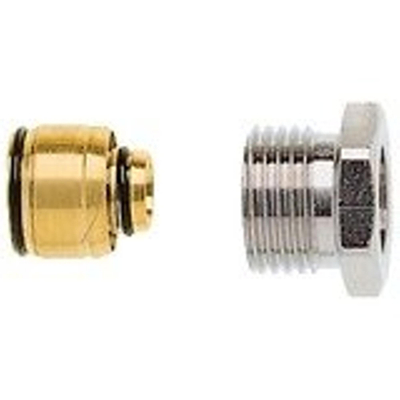 Heimeier Klemkoppeling voor kunststof buis met aluminium inlage 16x2mmx1/2 bi