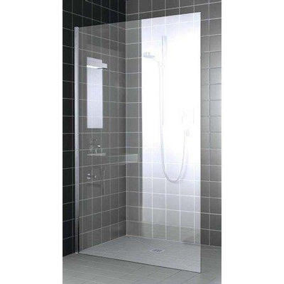 Kermi Xc wio walk in 120x200cm zilver glans helder glas