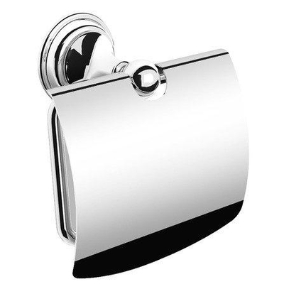 Nemo Spring Orla toiletrolhouder met deksel messing wandmontage